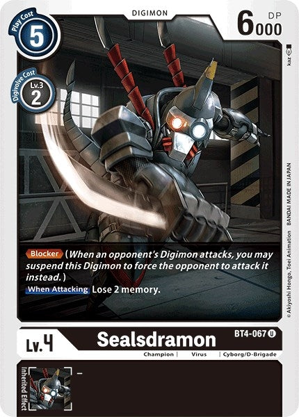 Image for Sealsdramon - Digimon Card Game