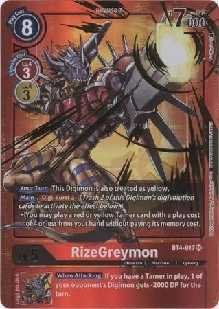 Image for RizeGreymon (Alternate Art) - Digimon Card Game