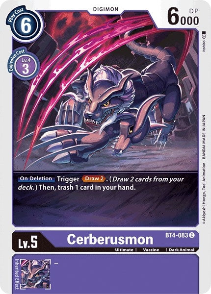 Image for Cerberusmon - Digimon Card Game