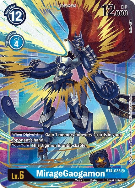 Image for MirageGaogamon (Alternate Art) - Digimon Card Game