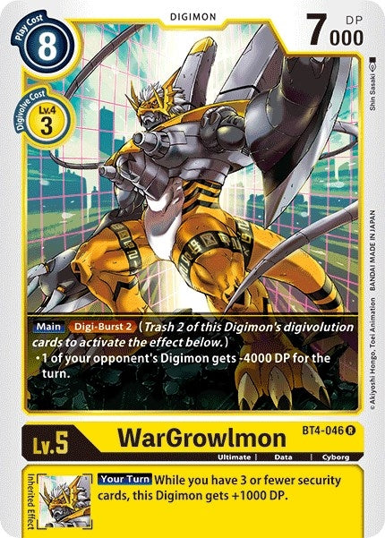 Image for WarGrowlmon - Digimon Card Game