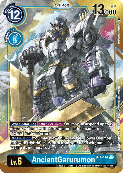 Image for AncientGarurumon (Alternate Art) - Digimon Card Game