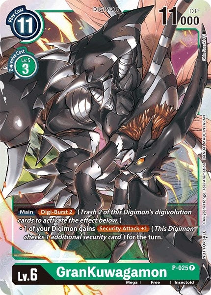 Image for GranKuwagamon - P-025 - Digimon Card Game