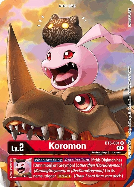 Image for Koromon - BT5-001 (Premier TO Event June 2021) - Digimon Card Game