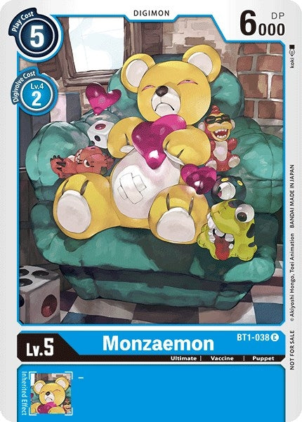 Image for Monzaemon - BT1-038 (Official Tournament Pack Vol.2) - Digimon Card Game
