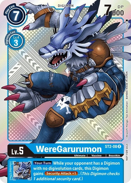 Image for WereGarurumon - ST2-08 (Official Tournament Pack Vol.2) - Digimon Card Game