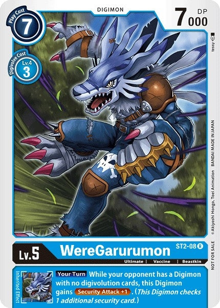Image for WereGarurumon - ST2-08 (Tamer Party Vol. 2 Promo) - Digimon Card Game