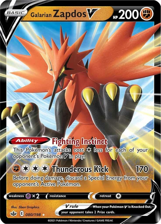 Image for Galarian Zapdos V - Pokemon