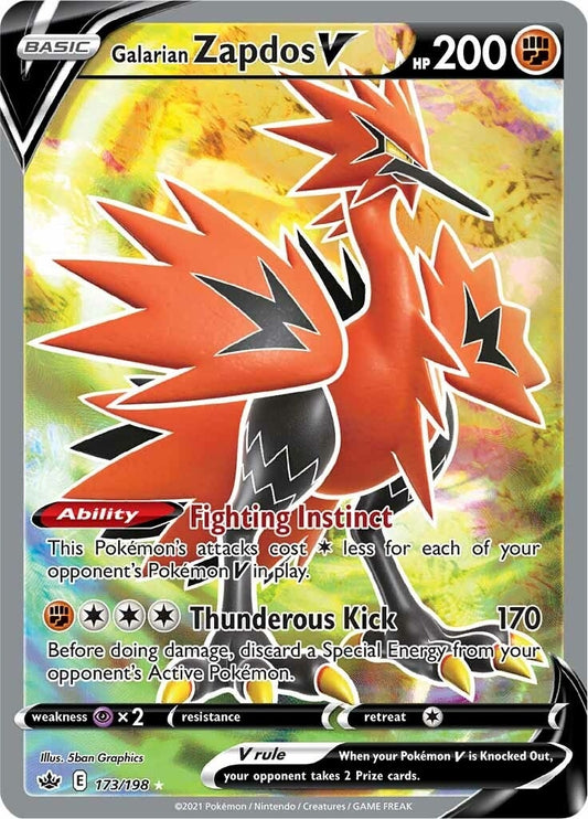 Image for Galarian Zapdos V (Full Art) - Pokemon