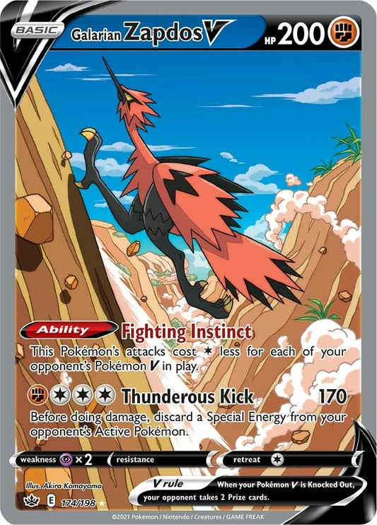 Image for Galarian Zapdos V (Alternate Full Art) - Pokemon