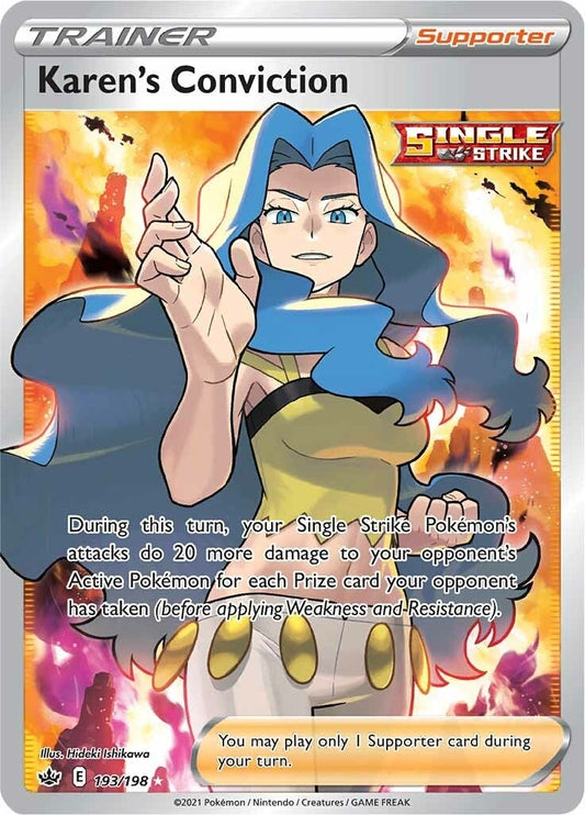Image for Karen's Conviction (Full Art) - Pokemon