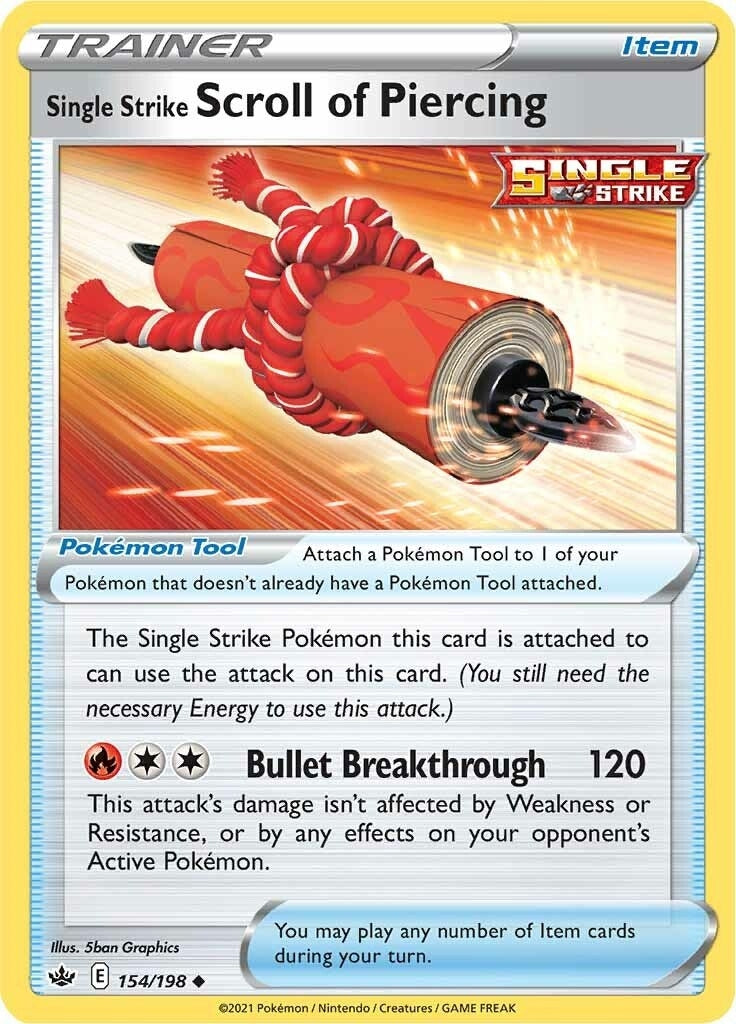 Image for Single Strike Scroll of Piercing - Pokemon