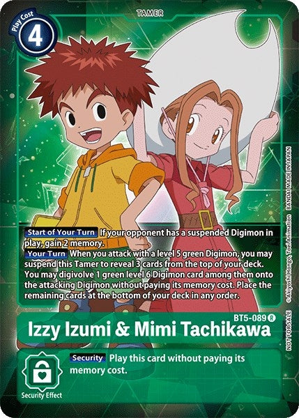 Image for Izzy Izumi & Mimi Tachikawa (Box Topper) - Digimon Card Game