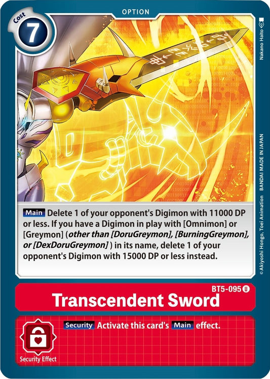 Image for Transcendent Sword - Digimon Card Game
