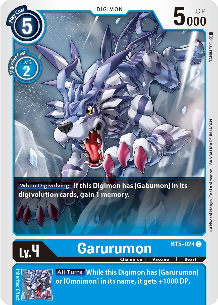 Image for Garurumon - Digimon Card Game