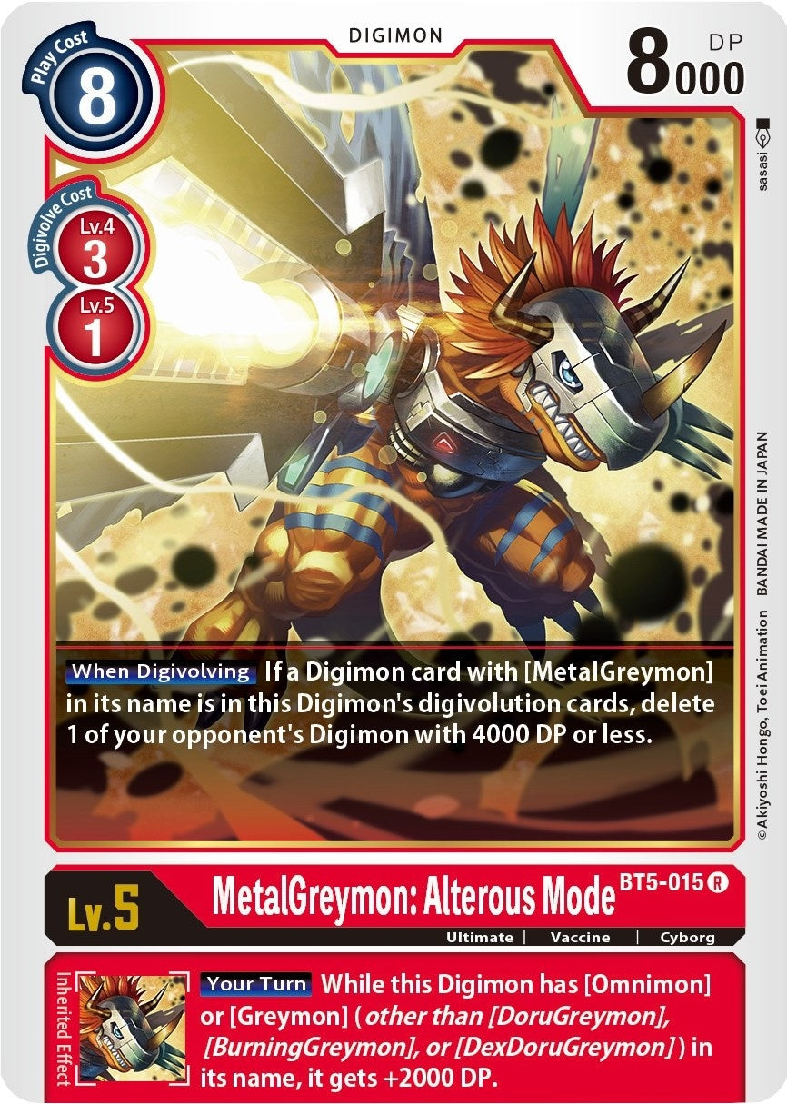 Image for MetalGreymon: Alterous Mode - Digimon Card Game