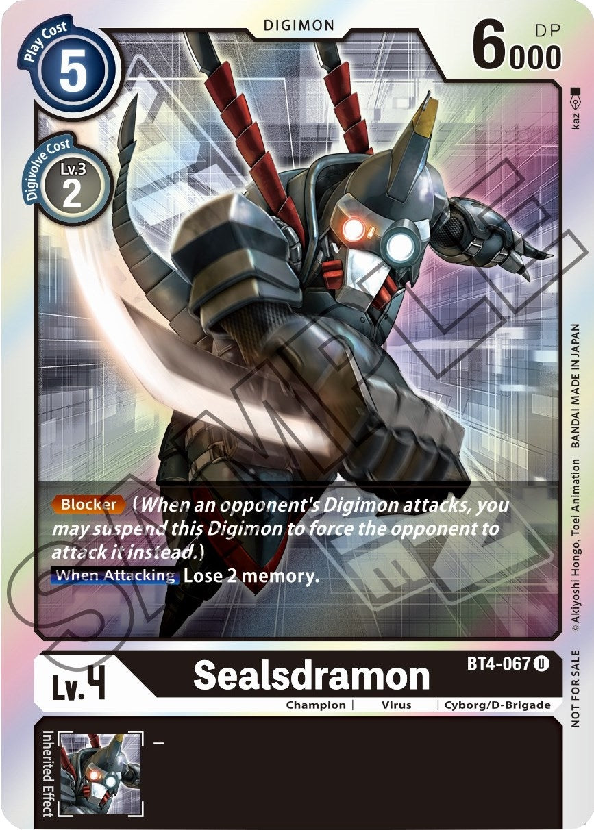 Image for Sealsdramon - BT4-067 (Event Pack 1) - Digimon Card Game