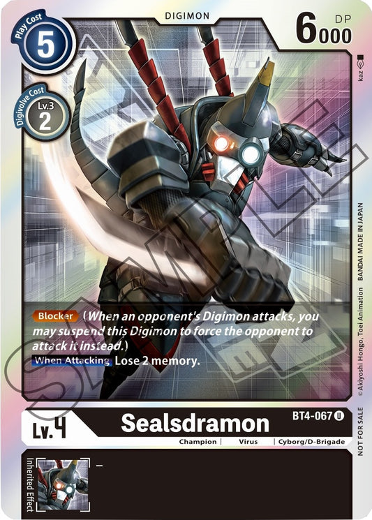 Image for Sealsdramon - BT4-067 (Event Pack 1) - Digimon Card Game