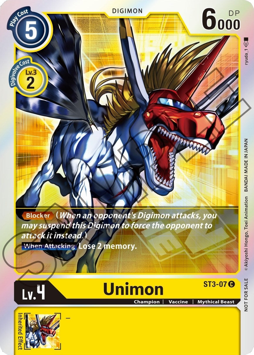Image for Unimon - ST3-07 (Event Pack 1) - Digimon Card Game