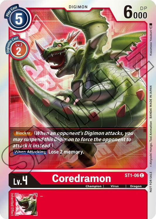 Image for Coredramon - ST1-06 (Event Pack 1) - Digimon Card Game