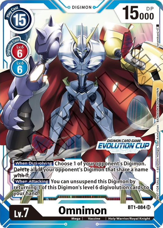 Image for Omnimon - BT1-084 (July Evolution Cup 2021 Stamped) - Digimon Card Game