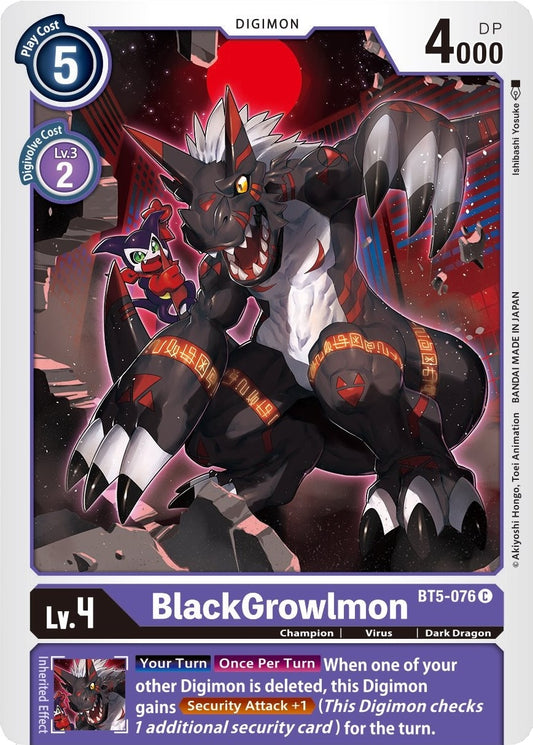 Image for BlackGrowlmon - Digimon Card Game