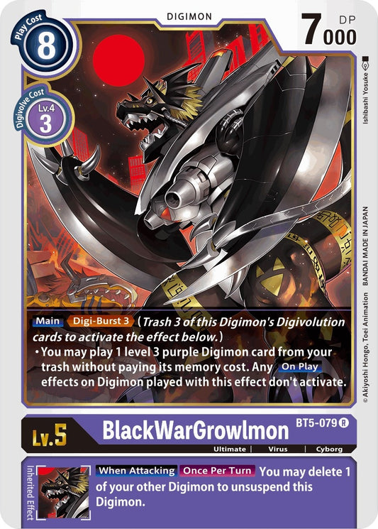 Image for BlackWarGrowlmon - Digimon Card Game