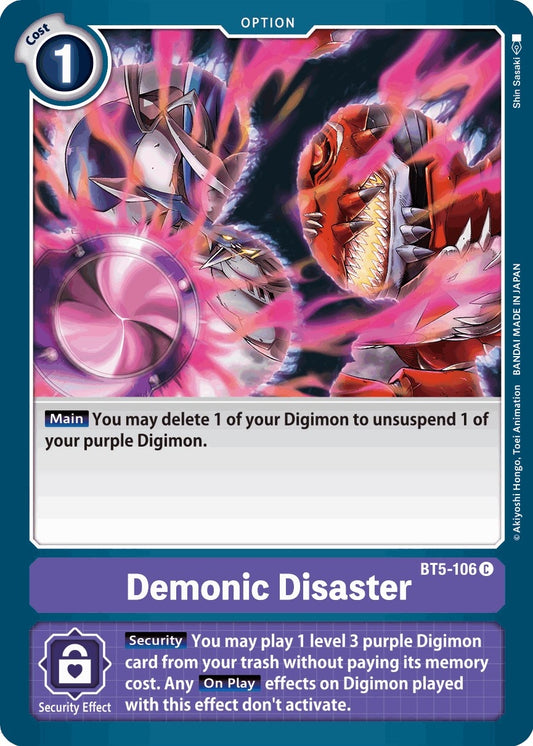 Image for Demonic Disaster - Digimon Card Game