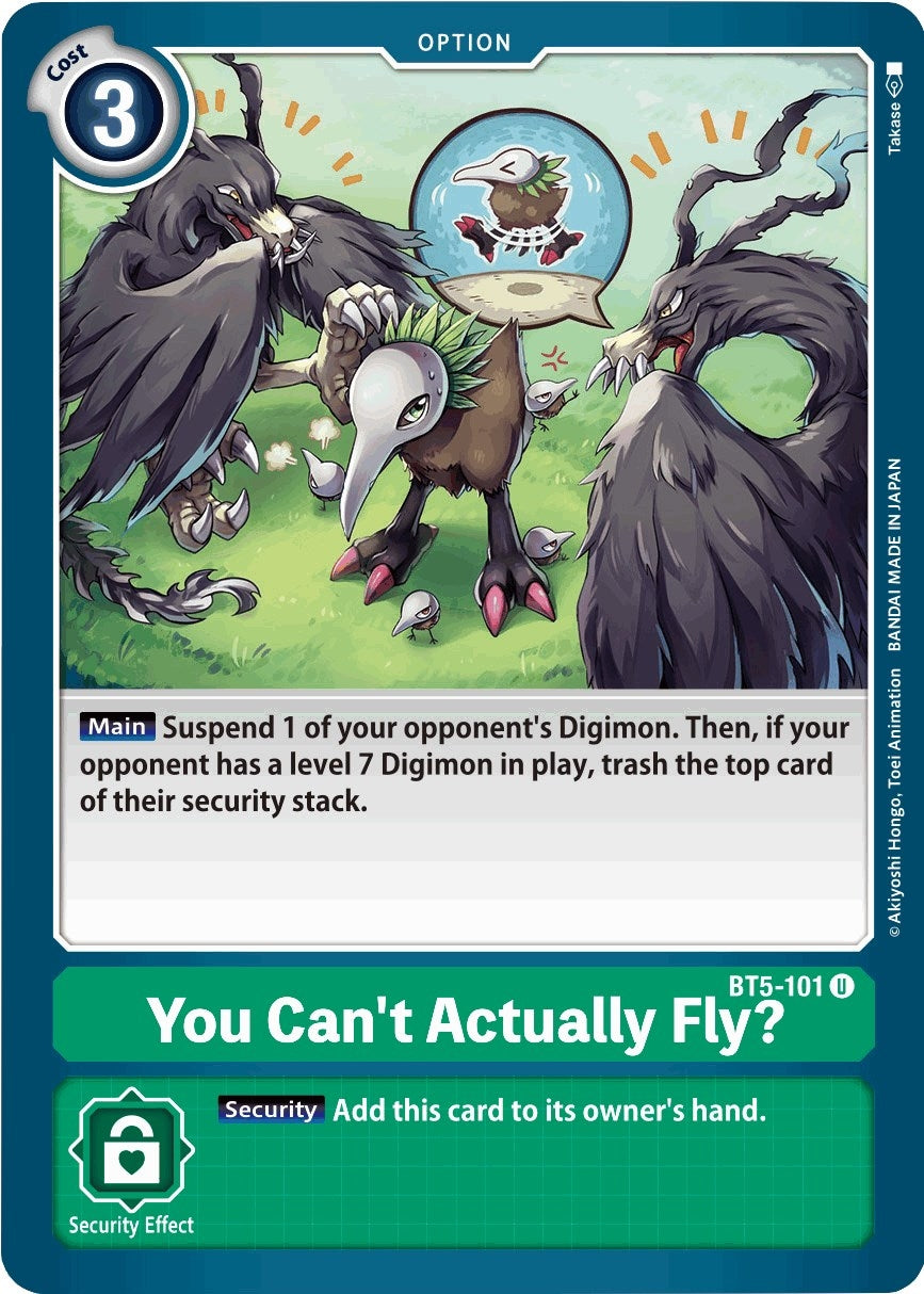 Image for You Can't Actually Fly? - Digimon Card Game