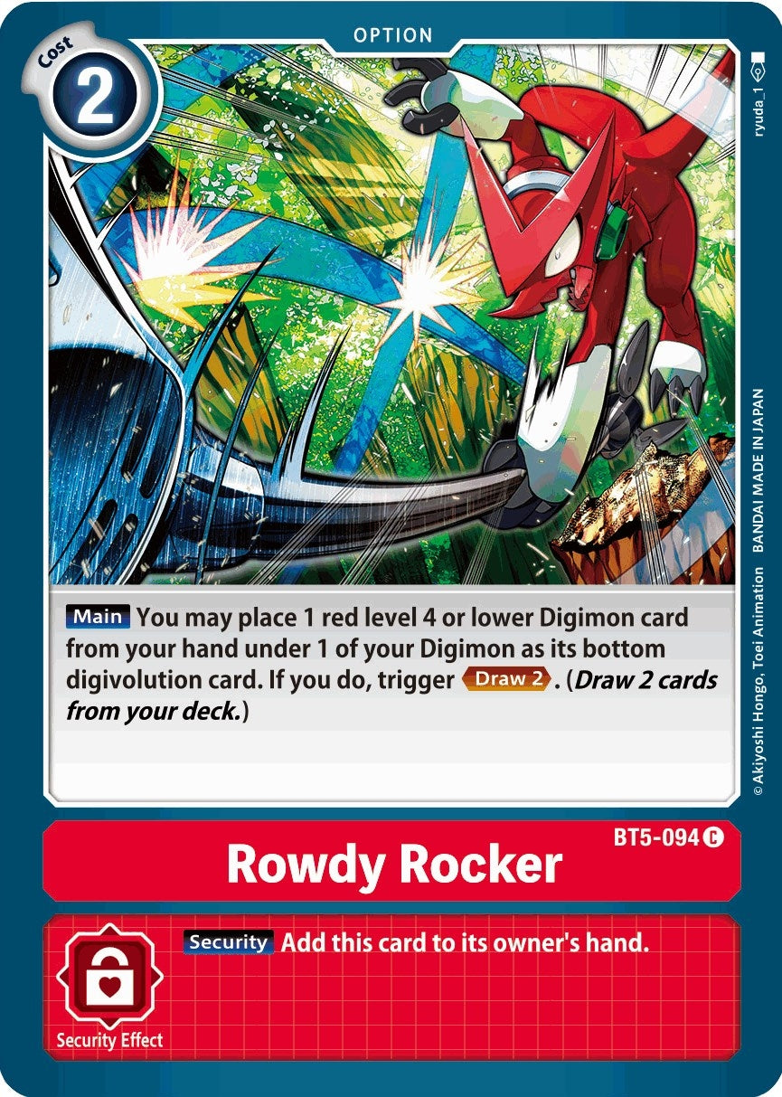 Image for Rowdy Rocker - Digimon Card Game