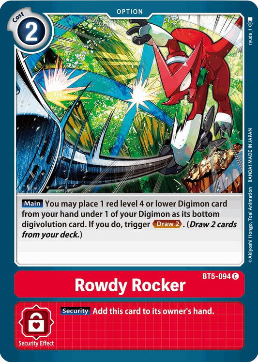 Image for Rowdy Rocker - Digimon Card Game