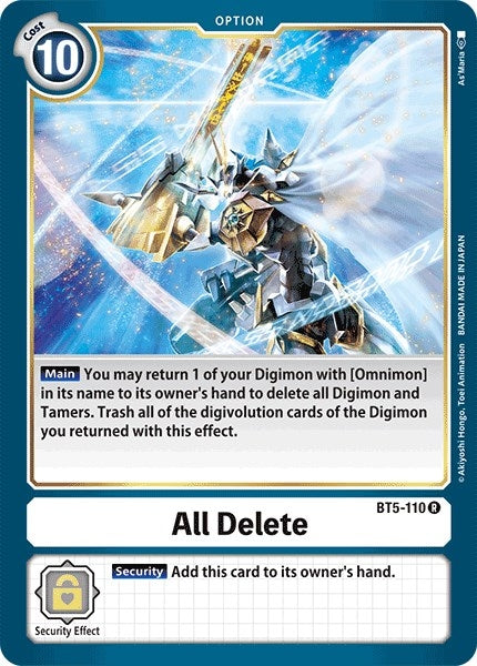 Image for All Delete - Digimon Card Game