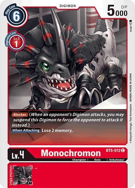Image for Monochromon - Digimon Card Game