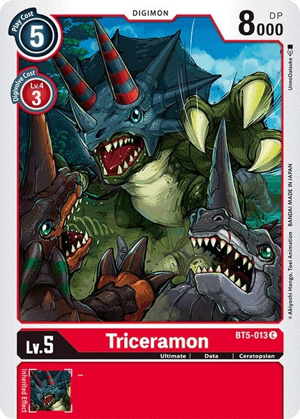 Image for Triceramon - Digimon Card Game