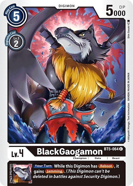 Image for BlackGaogamon - Digimon Card Game
