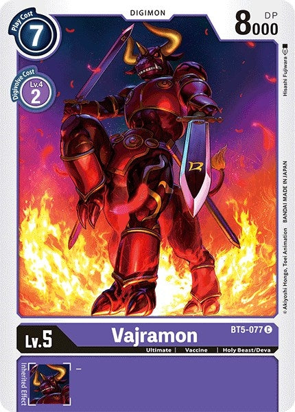 Image for Vajramon - Digimon Card Game