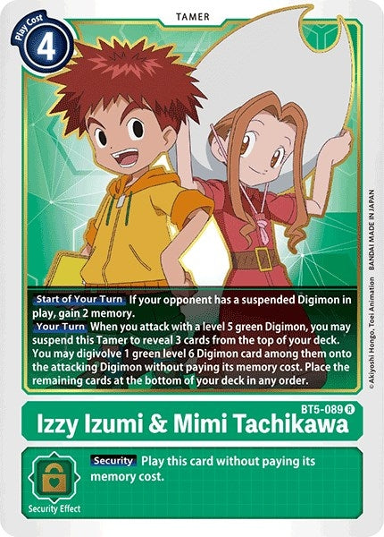 Image for Izzy Izumi & Mimi Tachikawa - Digimon Card Game