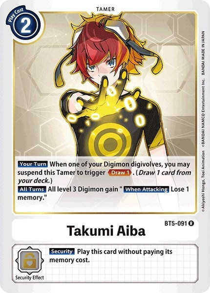 Image for Takumi Aiba - Digimon Card Game