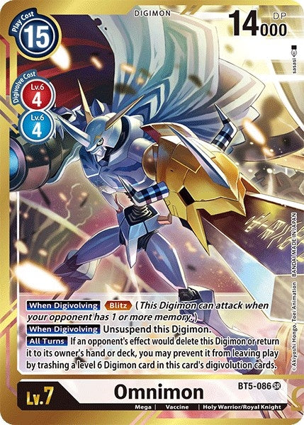 Image for Omnimon (Alternate Art - sasasi) - Digimon Card Game