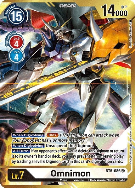 Image for Omnimon (Alternate Art - Tomotake Kinoshita) - Digimon Card Game