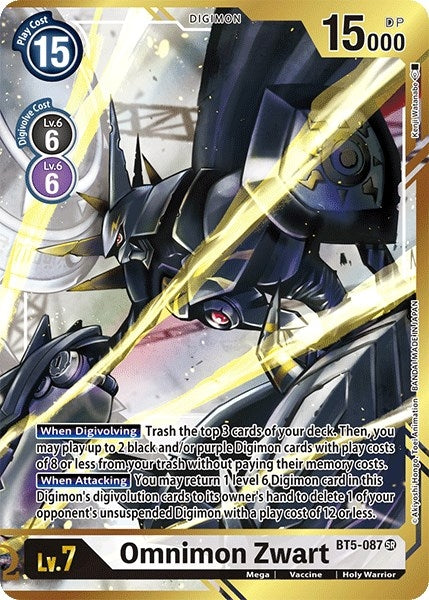 Image for Omnimon Zwart (Alternate Art - Kenji Watanabe) - Digimon Card Game