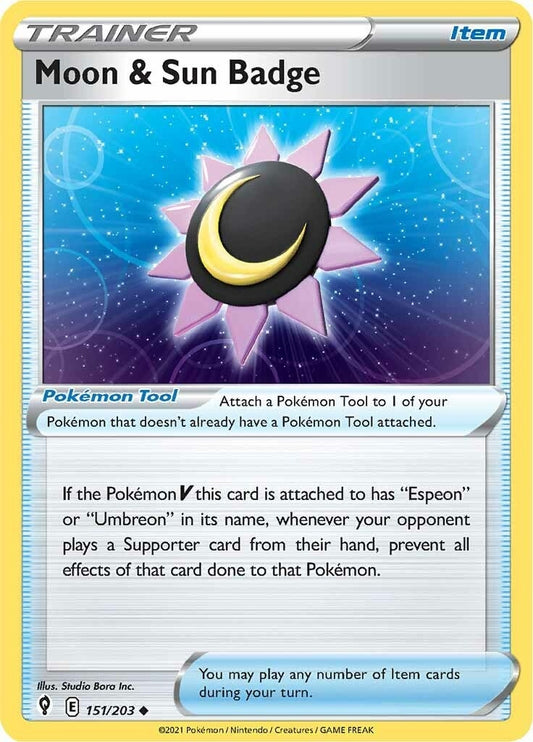 Image for Moon & Sun Badge - Pokemon