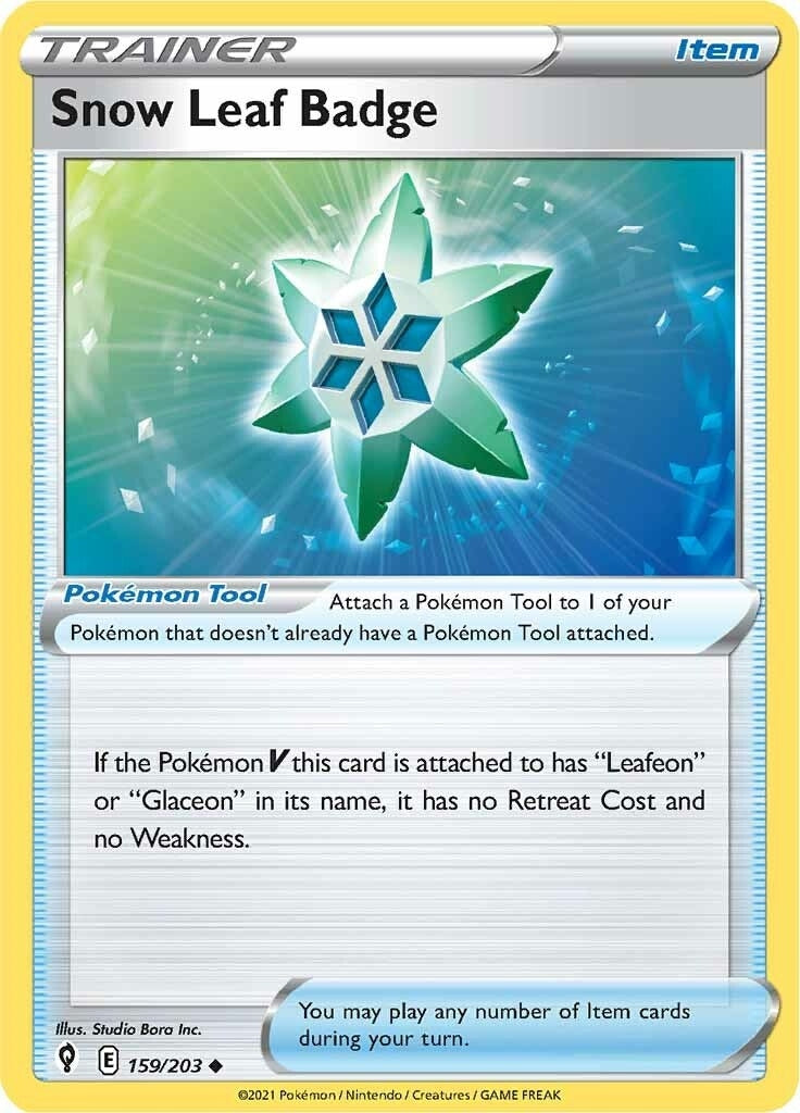 Image for Snow Leaf Badge - Pokemon