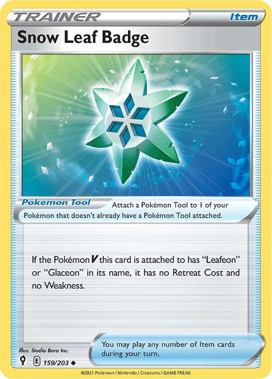 Image for Snow Leaf Badge - Pokemon
