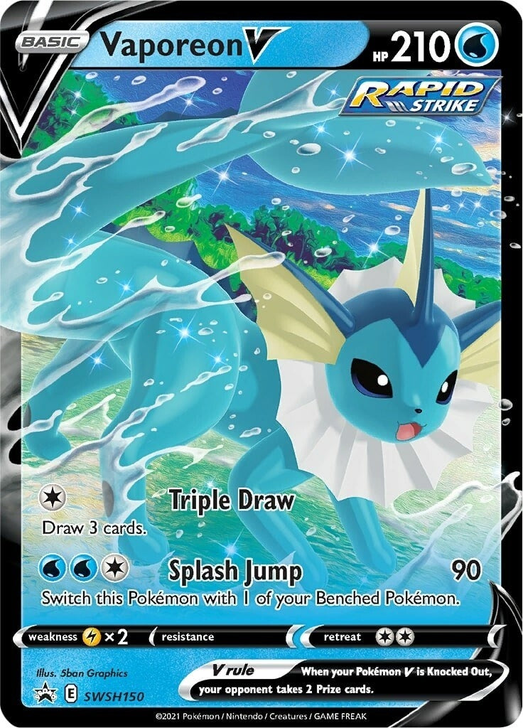 Image for Vaporeon V - SWSH150 - Pokemon