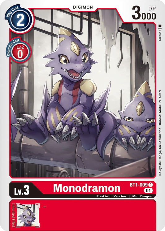 Image for Monodramon - BT1-009 (Alternate Art) - Digimon Card Game