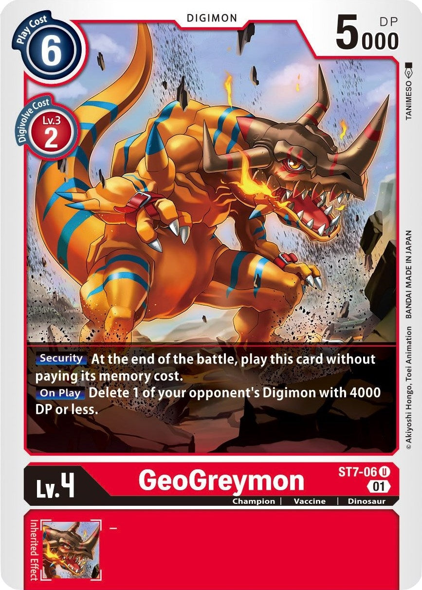 Image for GeoGreymon - Digimon Card Game