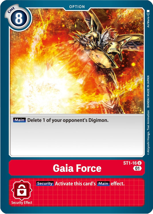 Image for Gaia Force - ST1-16 (Alternate Art) - Digimon Card Game
