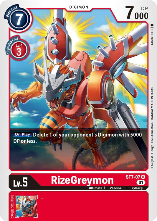 Image for RizeGreymon - Digimon Card Game