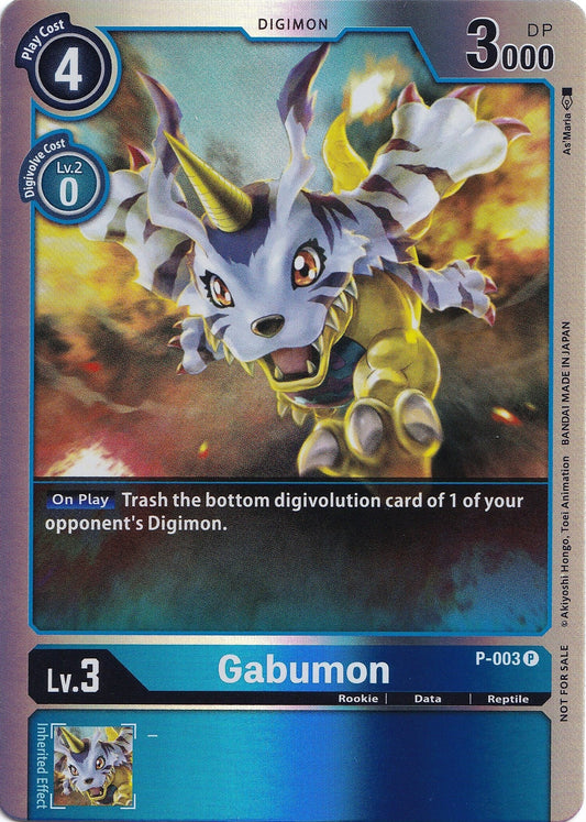 Image for Gabumon - P-003 (Rainbow Foil) - Digimon Card Game